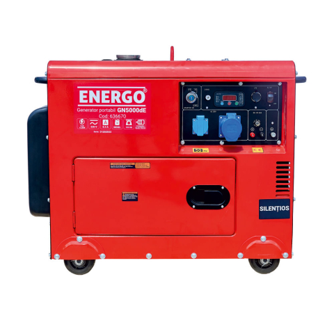 Generatoare curent - Generator diesel ENERGO GN5000dE, 230 V, putere maximă 5 kW