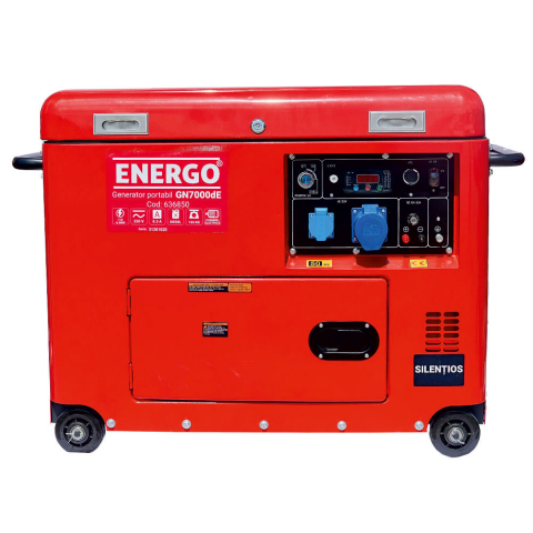 Generatoare curent - Generator diesel ENERGO GN7000dE, 230 V, putere maximă 7 kW