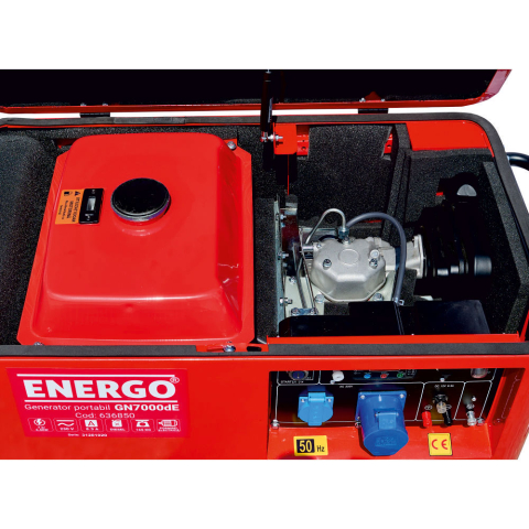 Generator diesel ENERGO GN7000dE, 230 V, putere maximă 7 kW [6]