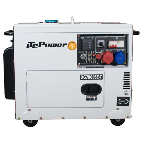 Generatoare curent - Generator diesel Full Power ITC Power DG7800SE-T, 6 kW / 7,9 kVA, 230/400 V, insonorizat