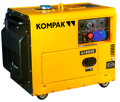 Generatoare insonorizate - Generator diesel insonorizat KOMPAK K6100SE 230V 5.3 kW