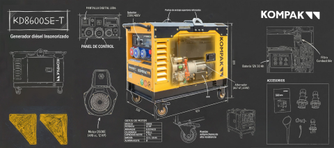 Generator diesel KOMPAK KD8600SE-T Full Power 7,9 kVA [5]