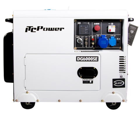 Generatoare curent - Generator diesel monofazat ITC Power DG6000SE, 5,3 kW, insonorizat, AVR
