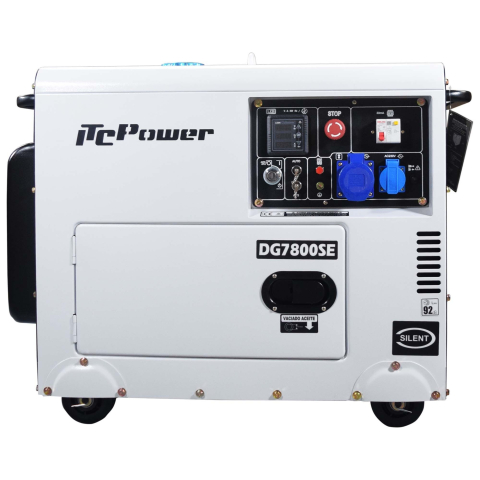 Generatoare curent - Generator diesel monofazat ITC Power DG7800SE, 6,3 kW, insonorizat, AVR