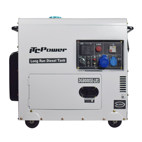 Generatoare curent - Generator diesel pentru sisteme fotovoltaice ITC Power DG8000SE-LRS, 6,3 kW