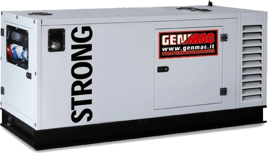 Generatoare stationare - Generator insonorizat GENMAC Strong G30IS putere maxima 33 kVA 400V motor Iveco