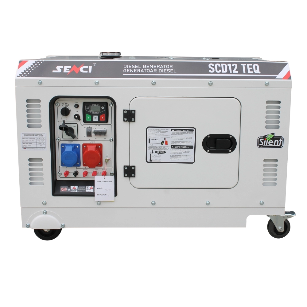 Generatoare insonorizate - Generator insonorizat Senci SCD12 TEQ putere max 12,5kVA 230V/400V, Diesel, fara ATS