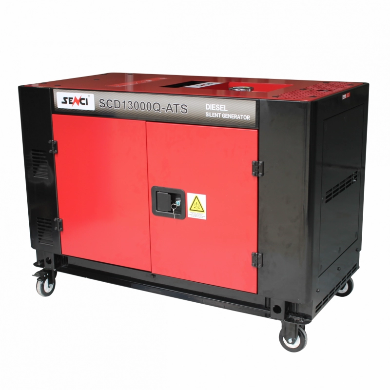 Generatoare insonorizate - Generator insonorizat SENCI SCD13000Q-3-ATS putere maxima 11 kW 400V motor Diesel  ATS inclus