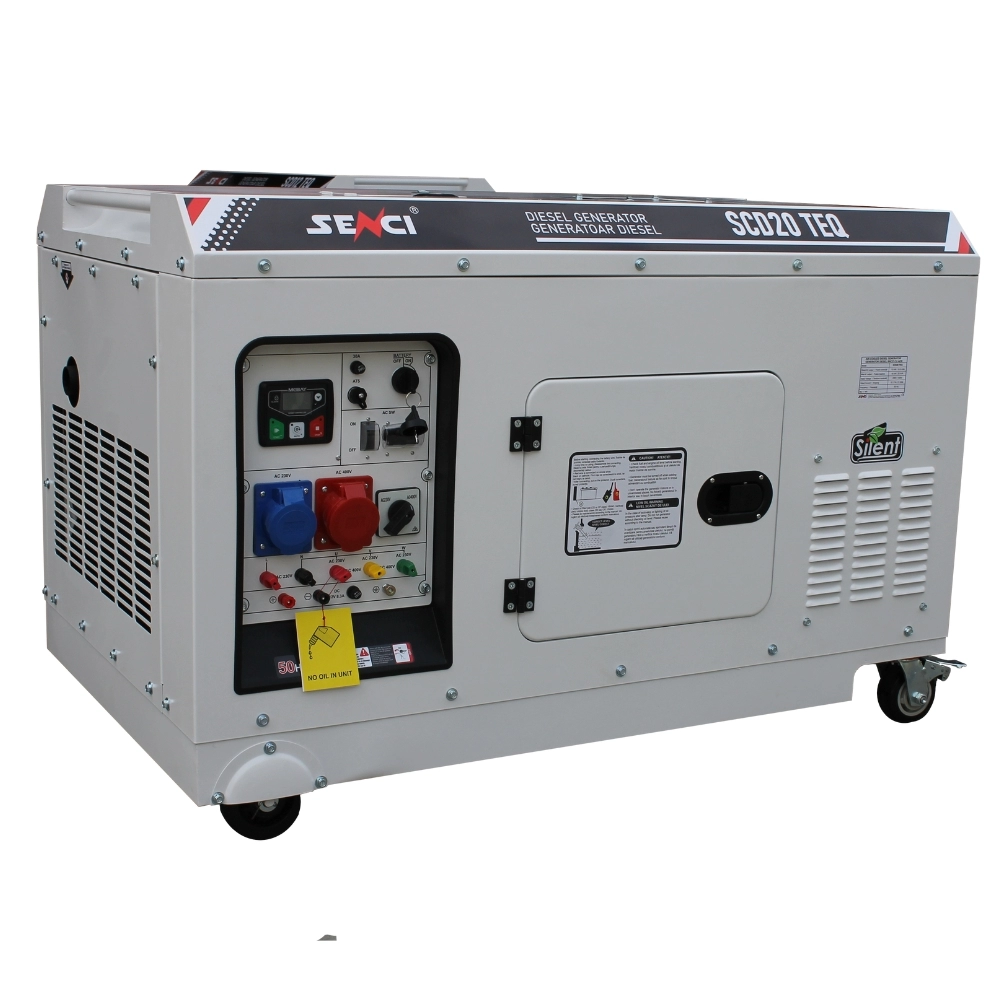 Generatoare curent - Generator insonorizat SENCI SCD20 TEQ putere max 20kVA 230V/400V, Diesel, fara ATS