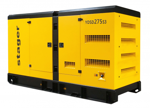 Generatoare stationare - Generator insonorizat Stager YDSD275S3, 275kVA, 361A, 1500rpm, trifazat, diesel