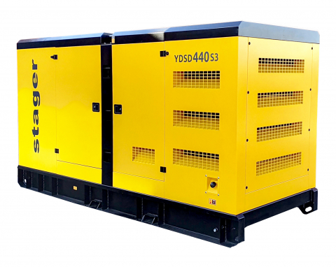 Generatoare stationare - Generator insonorizat Stager YDSD440S3, 440kVA, 577A, 1500rpm, trifazat, diesel