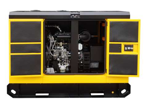 Generator insonorizat Stager YDY12S3, 12kVA, 16A, 1500rpm, trifazat, diesel [1]