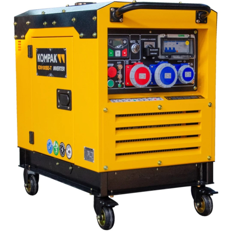 Generatoare curent - Generator inverter diesel KOMPAK KD9100SEI-T Full Power 230 400V 8,1 kVA insonorizat hibrid