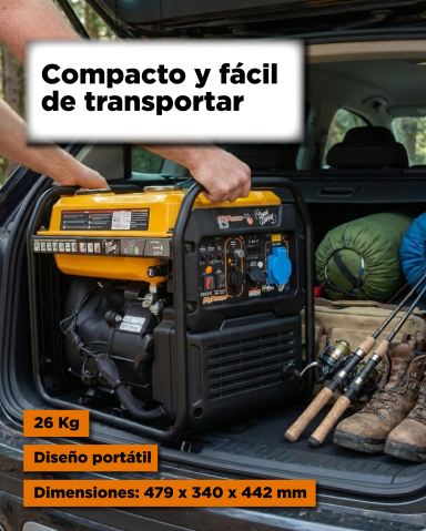 Generator inverter ITC Power GG32Xi, 3,2 kW, monofazat, portabil [21]