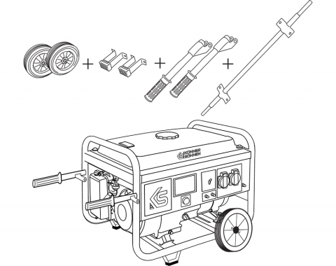 Set de transport pentru generator Konner & Sohnen KS 10 KIT [1]