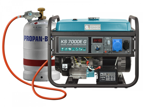 Generatoare uz general - Generator monofazat pe gaz/benzina Konner & Sohnen KS 7000E G