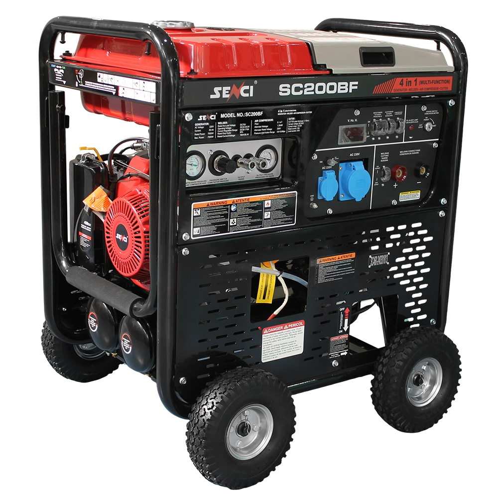 Generatoare cu sudura incorporata - Generator multifunctional 4 in 1 SENCI SC200BF putere maxima 7,5 kW / 230V 50 Hz