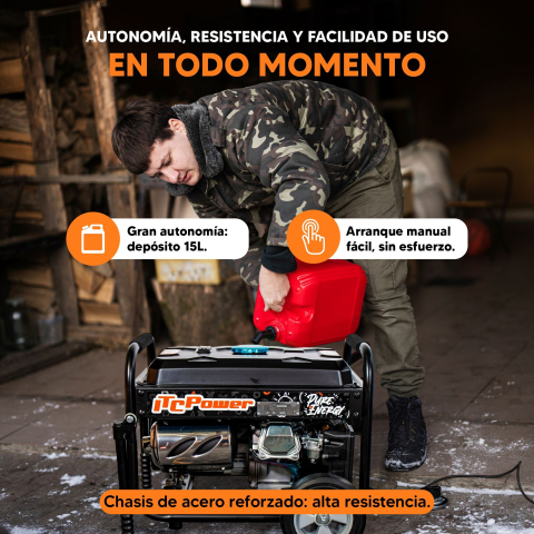 Generator pe benzină ITC Power GG3300F, 3 kW, monofazat, AVR [10]