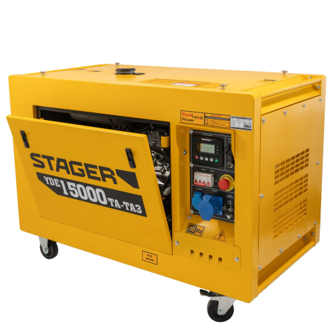 Generator profesional Stager YDE15000TA-TA3, 11.5 kW, DualPower 230-400V, insonorizat, diesel, 3000rpm, pornire electrica [1]