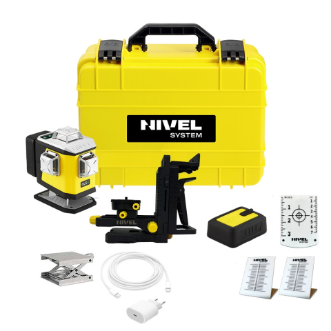 Echipamente de masurat - Laser profesional în cruce cu fascicul verde pante electronice Nivel System CL5G