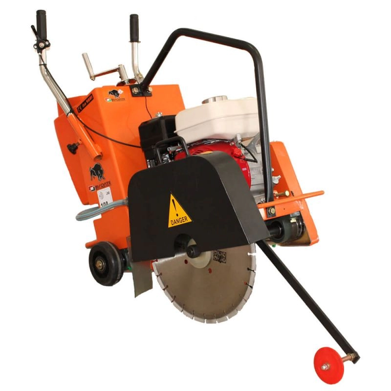 Taietoare de beton/asfalt - Masina de taiat asfalt/beton BISONTE MTA400H Honda GX200 5,8 cp disc Ø 400 mm optional