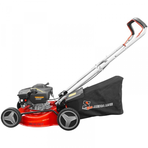 Masina de tuns gazonul cu motor pe benzina MEDIA LINE MG42150P, 3.5CP, latime de taiere 42 cm [3]
