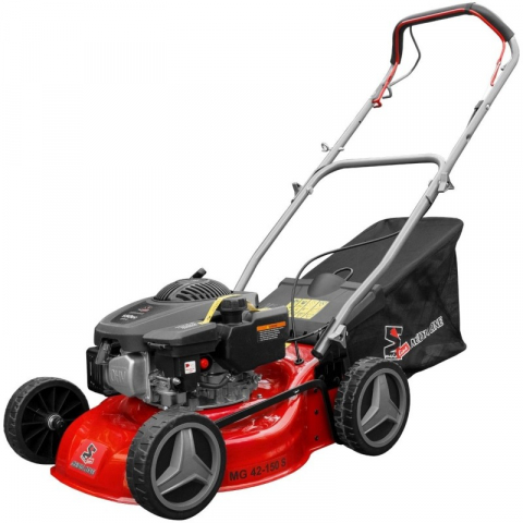 Masini de tuns gazonul - Masina de tuns gazonul cu motor pe benzina MEDIA LINE MG42150S, autopropulsie, 3.5CP, latime de taiere 42 cm