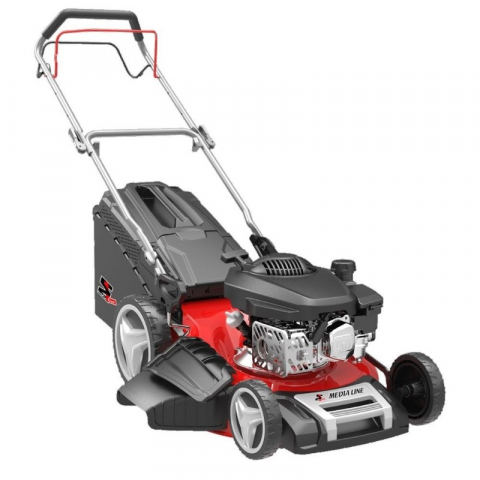 Masini de tuns gazonul - Masina de tuns gazonul cu motor pe benzina MEDIA LINE MG51173S, autopropulsie, 4CP, latime de taiere 51 cm