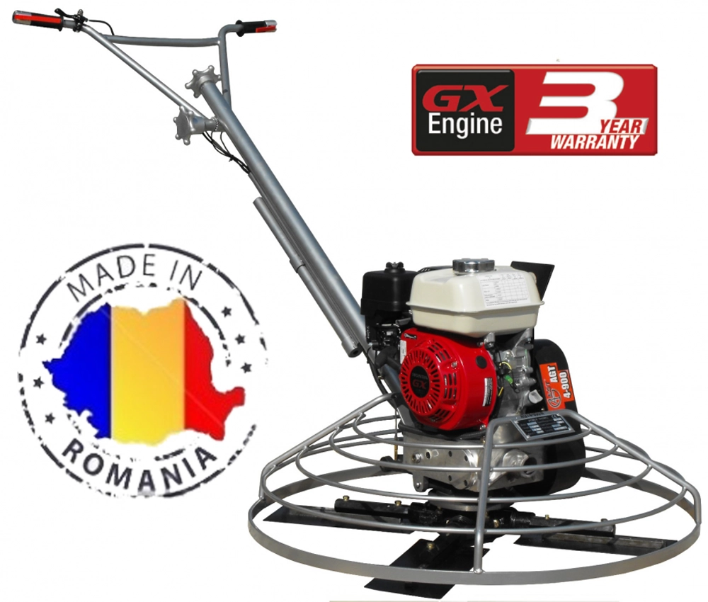 Masini finisat beton - Masina finisat beton AGT 4-1200W Honda GX270 + disc flotor 1200mm