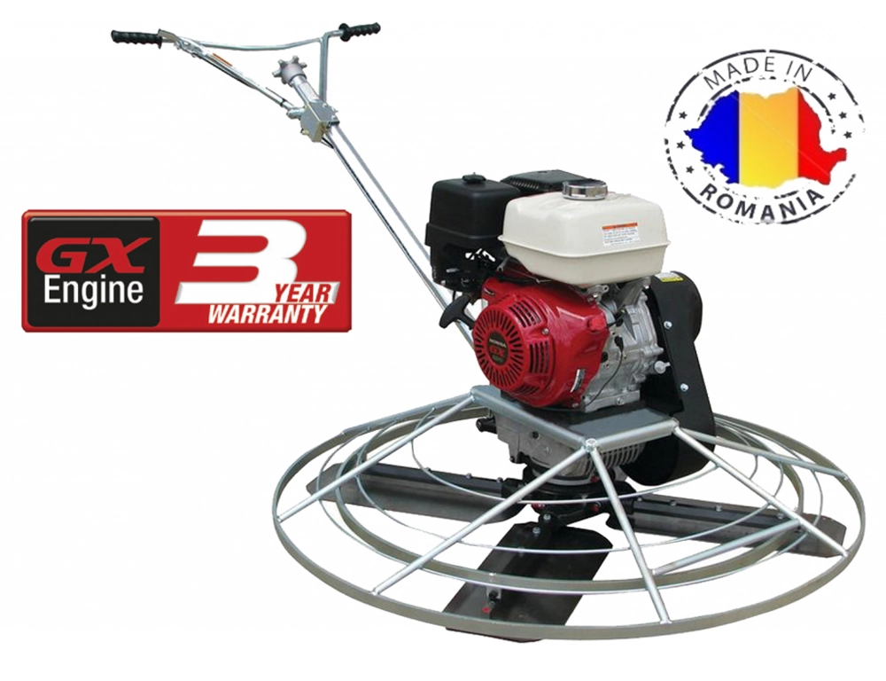 Masini finisat beton - Masina finisat beton AGT 4-900W Honda GX160 + disc flotor 900mm