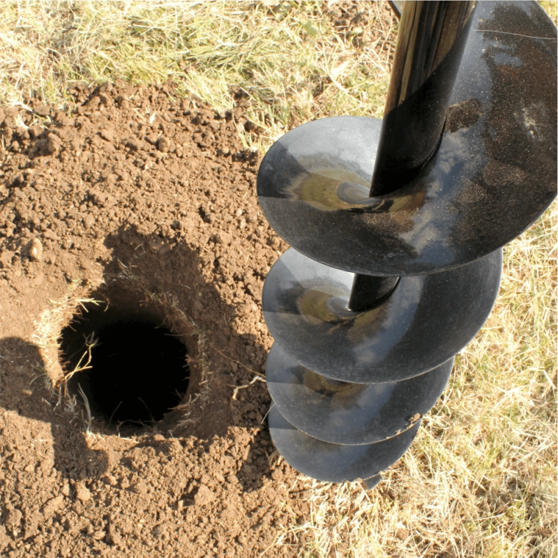 Motoburghiu Bisonte BTA-30M-S cu suport de lucru, (fara burghie), motor 3cp [1]