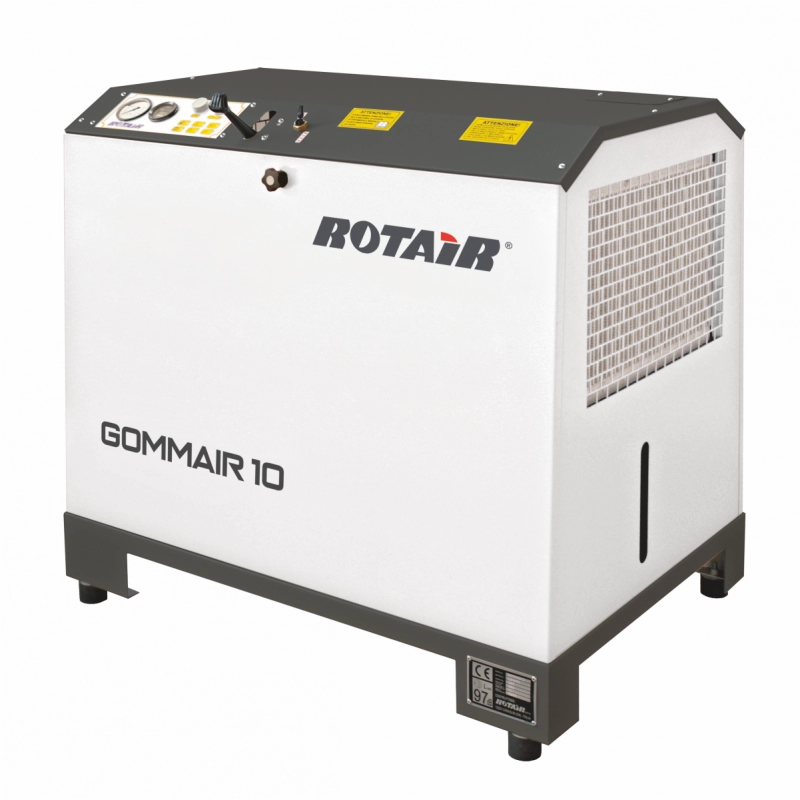 Motocompresoare - Motocompresor stationar ROTAIR GOMMAIR 10-11 debit 930 l/min/11bar motor diesel Yanmar 10.5 KW