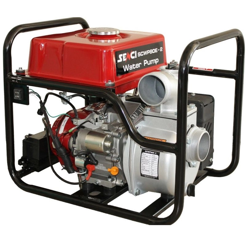 Motopompa ape curate SENCI SCWP-80E-2 diametru 3", debit 57 mc/h,  pornire electrica [1]