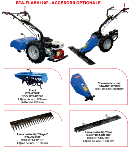 Multifunctional Bisonte BTA-F1107X270 motor HONDA GX270 9 cp [2]