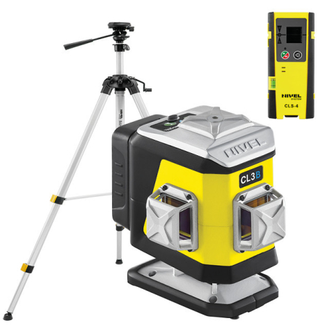 Echipamente de masurat - Nivela laser albastru in cruce Nivel System CL3B cu trepied SJJM1EX receptor CLS4