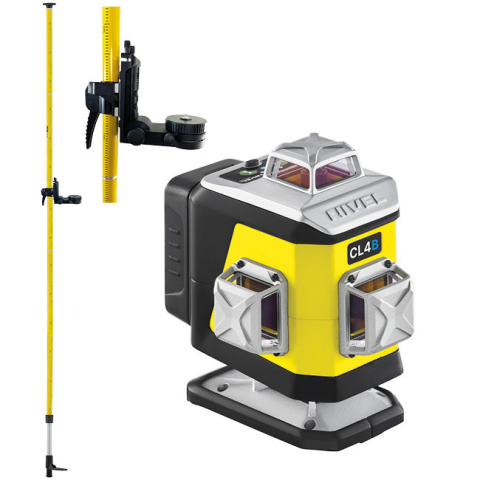 Echipamente de masurat - Nivela laser albastru in cruce Nivel System CL4B cu tija ancorare LP36