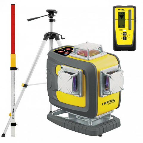 Echipamente de masurat - Nivela laser in cruce Nivel System CL4D-R cu trepied SJJM1EX receptor digital RD800 stadie LS24
