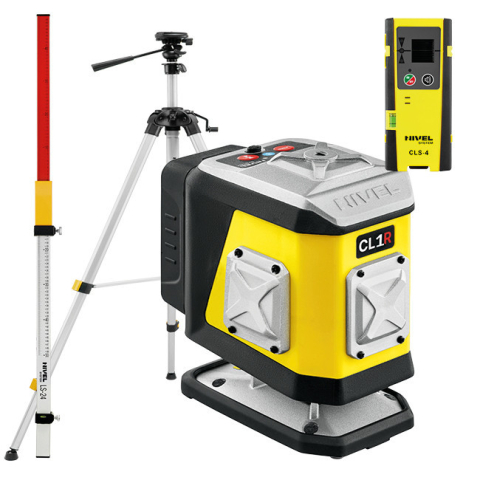 Echipamente de masurat - Nivela laser rosu Nivel System CL1R cu trepied SJJM1EX senzor CLS4 stadie LS24