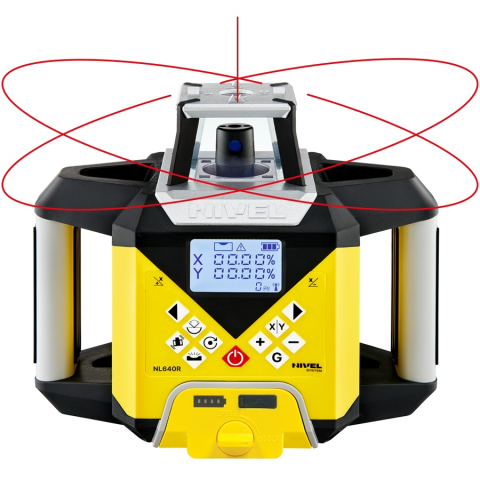 Nivela laser rotativa cu fascicul rosu Nivel System NL640R DIGITAL trepied SJJ32 Stadie LS35 [4]