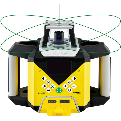 Nivela laser rotativa cu fascicul verde Nivel System NL620G Digital trepied SJJ1 stadie LS24 [2]