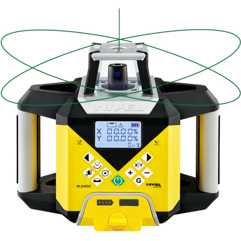Nivela laser rotativa cu fascicul verde Nivel System NL640G trepied SJJ32 stadie LS35 [3]