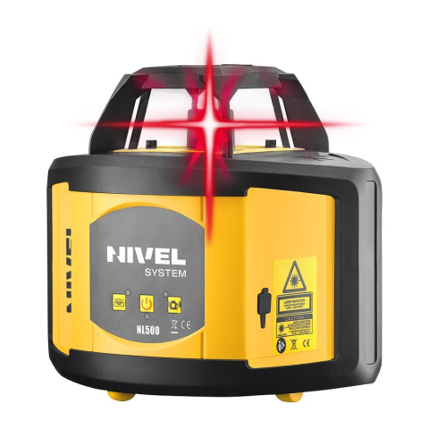 Nivela laser rotativa Nivel System NL500 R Digital cu fascicul rosu cu trepied SJJ1 si stadie [3]