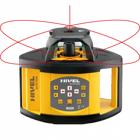 Echipamente de masurat - Nivela laser rotativa Nivel System NL520 stadie LS24 trepied SJJ1