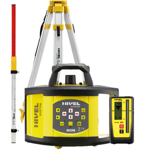Nivele laser rotative - Nivela laser rotativa Nivel System NL520G Digital stadie LS24 trepied SJJ1