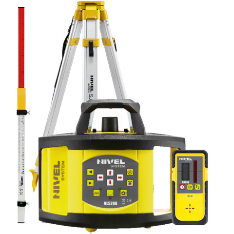Echipamente de masurat - Nivela laser rotativa Nivel System NL520G stadie LS24 trepied SJJ1