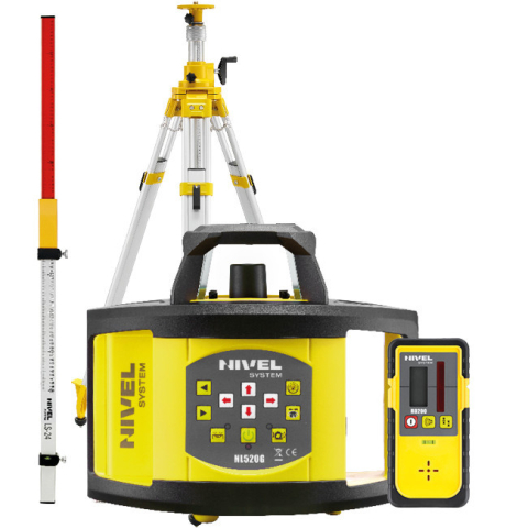 Echipamente de masurat - Nivela laser rotativa Nivel System NL520G stadie LS24 trepied SJJ32