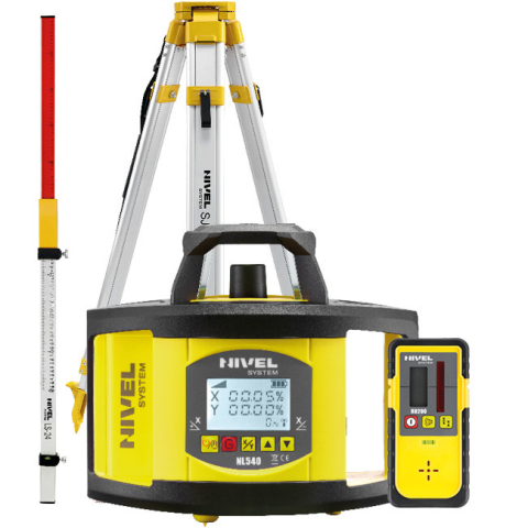Echipamente de masurat - Nivela laser rotativa Nivel System NL540 stadie LS24 trepied SJJ1