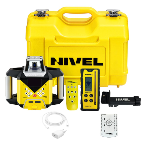 Nivela laser rotativa Nivel System NL620R DIGITAL cu pante manuale X/Y + SJJ1 + LS24 [1]