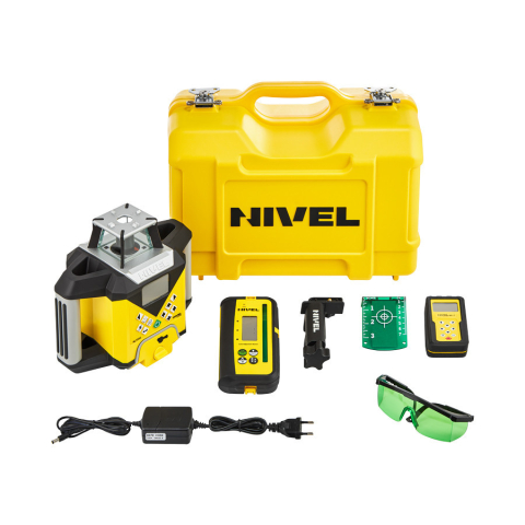 Nivela laser rotativa Nivel System NL720G Digital cu trepied Nivel System SJJ32 si stadie [4]