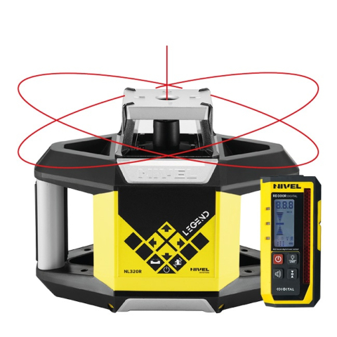 Nivela laser rotativa profesionala cu pante X/Y Nivel System NL320R DIGITAL + SJJ1 + LS24 [1]